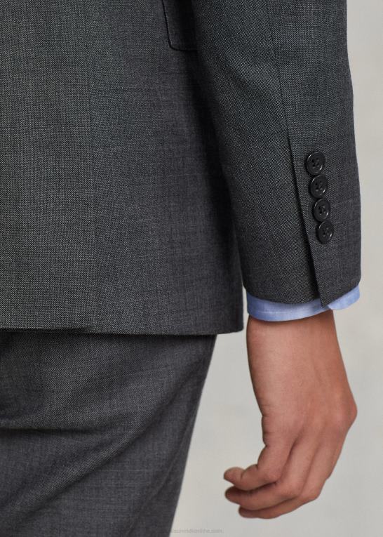 mellemgrå multi Mænd Ralph Lauren polo uld hajskind dragt Z426B1312