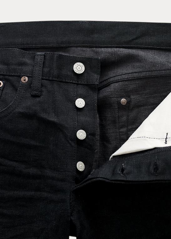 Mænd Ralph Lauren slim fit sort selvedge jean Z426B1738