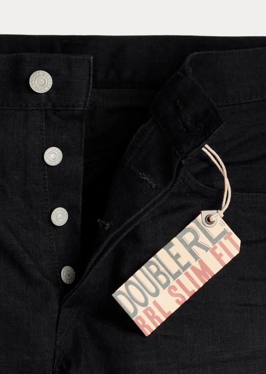 Mænd Ralph Lauren slim fit sort selvedge jean Z426B1738