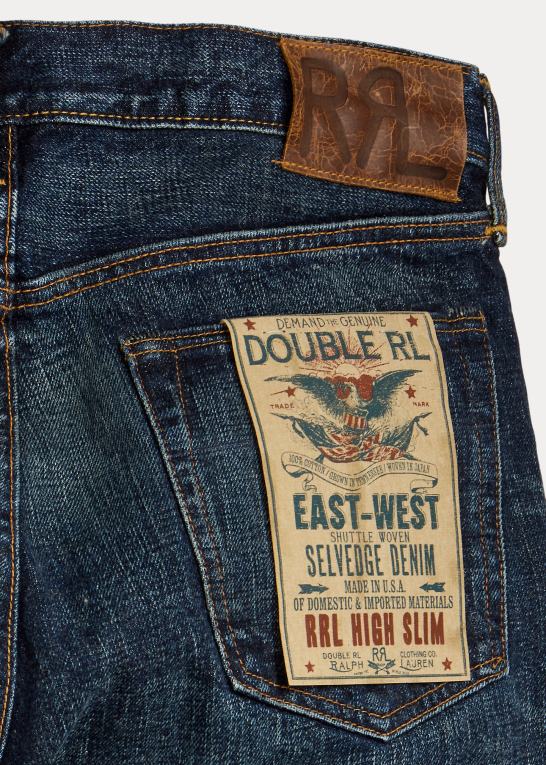 bayview vask Mænd Ralph Lauren høj slim bayview selvedge jean Z426B8692
