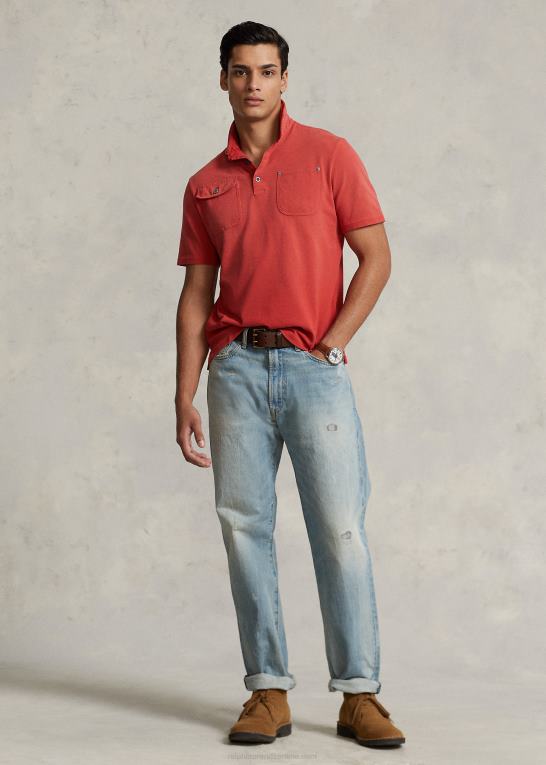 buckbrook lys Mænd Ralph Lauren vintage klassisk pasform distressed jean Z426B491