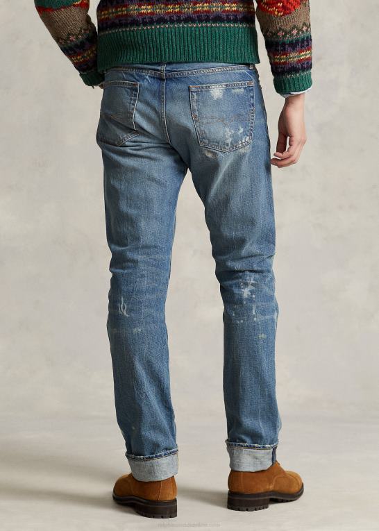 buckbrooke Mænd Ralph Lauren varick slim straight distressed jean Z426B135