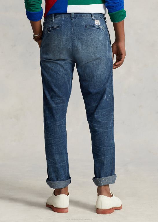 crestridge Mænd Ralph Lauren salinger distressed jean med lige pasform Z426B118