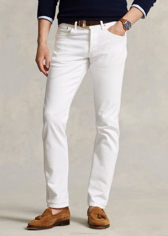 dover stretch hvid Mænd Ralph Lauren sullivan slim stretch jean Z426B1078