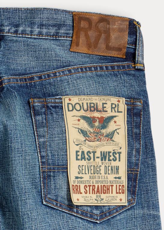 hillsview vask Mænd Ralph Lauren straight fit hillsview selvedge jean Z426B8691