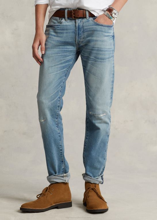holt Mænd Ralph Lauren sullivan slim distressed stretch jean Z426B8440