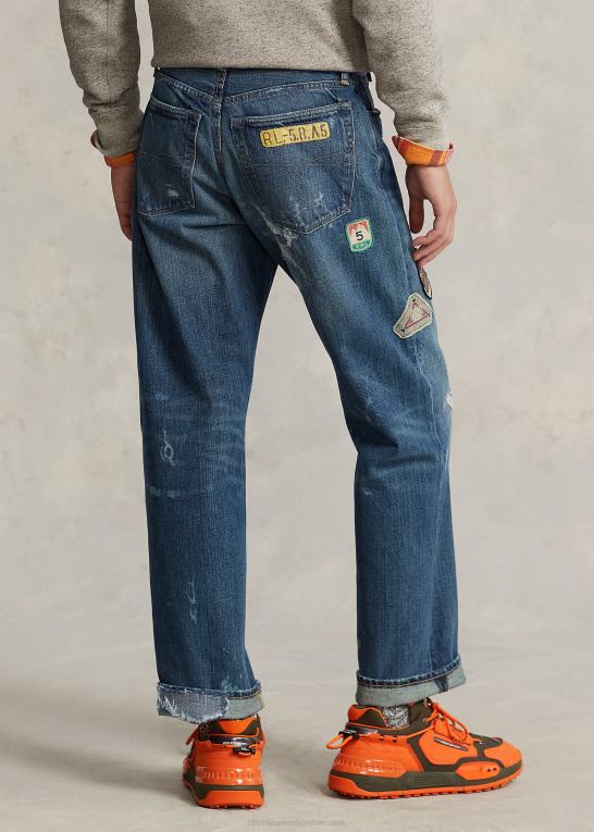 inniswood Mænd Ralph Lauren vintage klassisk pasform distressed jean Z426B723