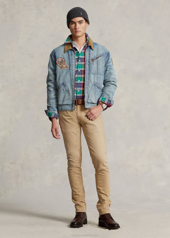 kaki bakke Mænd Ralph Lauren sullivan slim stretch jean Z426B467