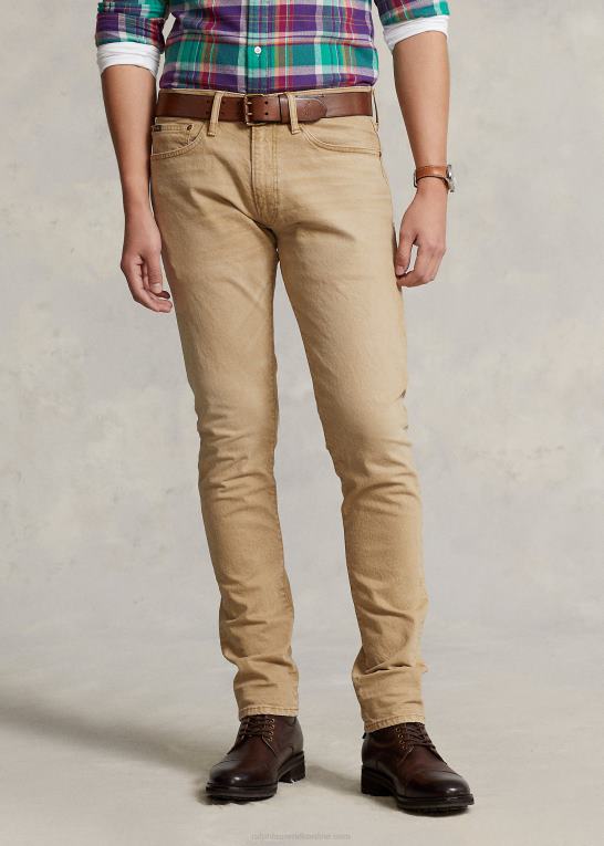 kaki bakke Mænd Ralph Lauren sullivan slim stretch jean Z426B467