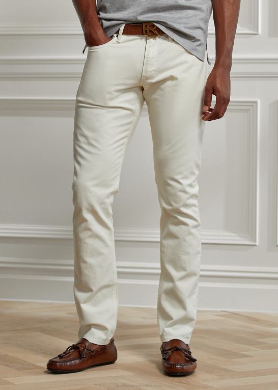 klassisk creme Mænd Ralph Lauren slim fit stretch jean Z426B50