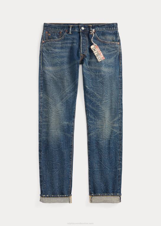 odessa vask Mænd Ralph Lauren lav lige pasform selvedge jean Z426B1700