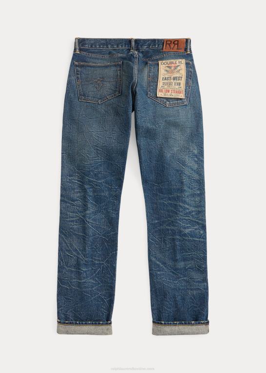 odessa vask Mænd Ralph Lauren lav lige pasform selvedge jean Z426B1700