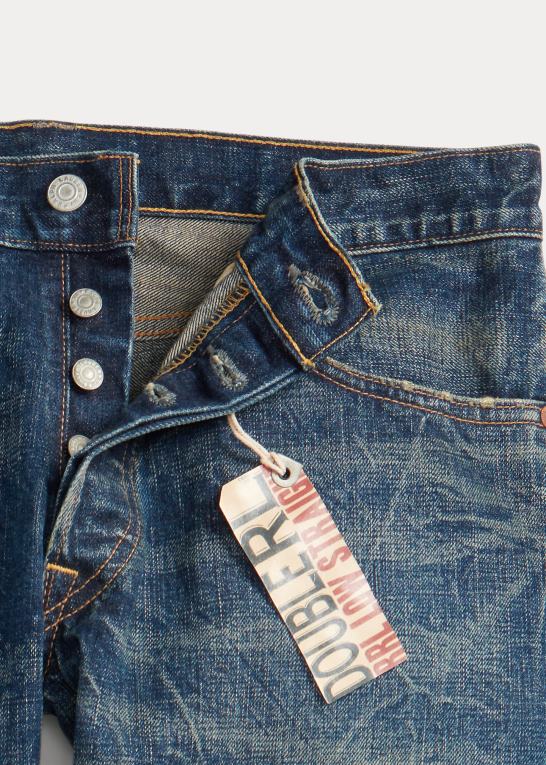 odessa vask Mænd Ralph Lauren lav lige pasform selvedge jean Z426B1700