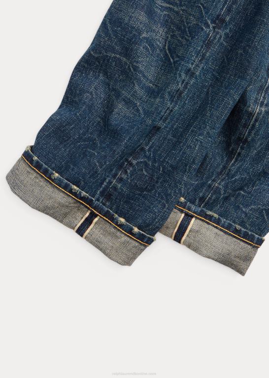 odessa vask Mænd Ralph Lauren lav lige pasform selvedge jean Z426B1700