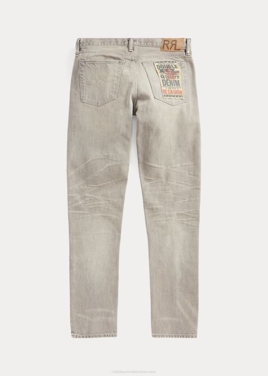 overskyet grå vask Mænd Ralph Lauren slank, smal pasform uklar grå jean Z426B1737