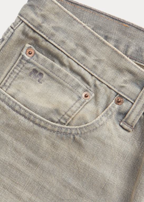 overskyet grå vask Mænd Ralph Lauren slank, smal pasform uklar grå jean Z426B1737