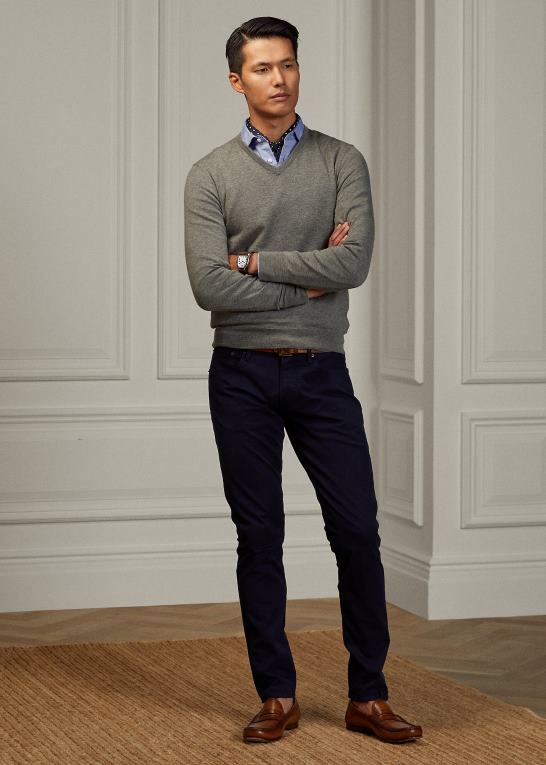 regatta flåde Mænd Ralph Lauren slim fit stretch jean Z426B52