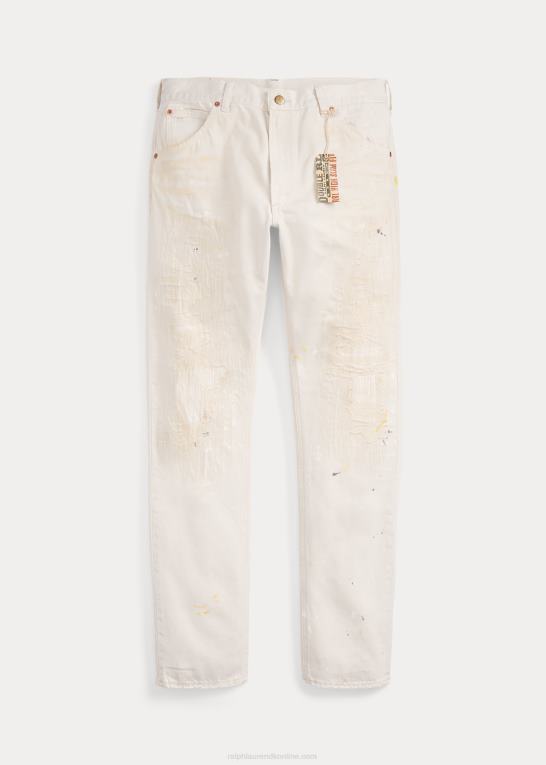 repareret frøet naturligt Mænd Ralph Lauren høj slim repareret naturlig jeans Z426B1764