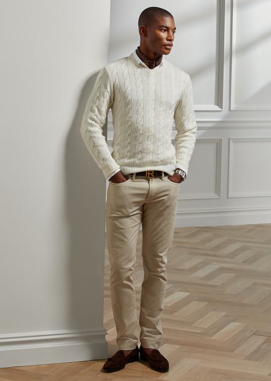 sand Mænd Ralph Lauren slim fit stretch jean Z426B51