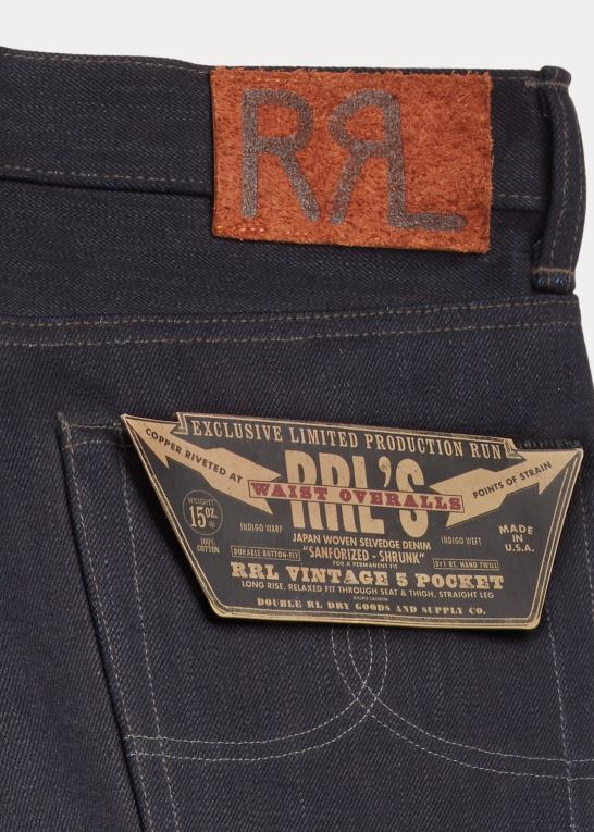 stiv Mænd Ralph Lauren vintage jean med 5 lommer i begrænset oplag Z426B1741