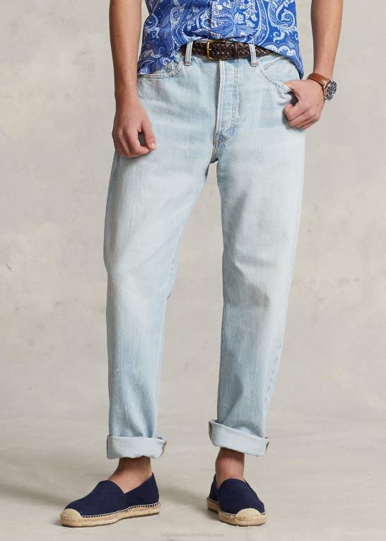 stockbridge Mænd Ralph Lauren anders klassisk taper fit falmet jean Z426B770
