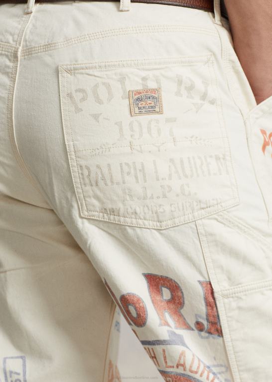træbine Mænd Ralph Lauren grafisk snedkerjean med afslappet pasform Z426B1087