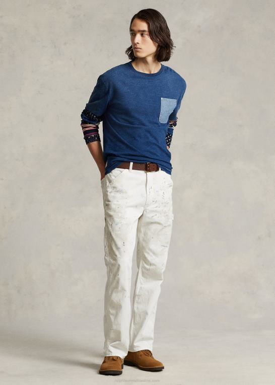 windham Mænd Ralph Lauren afslappet pasform malet snedkerjean Z426B8630