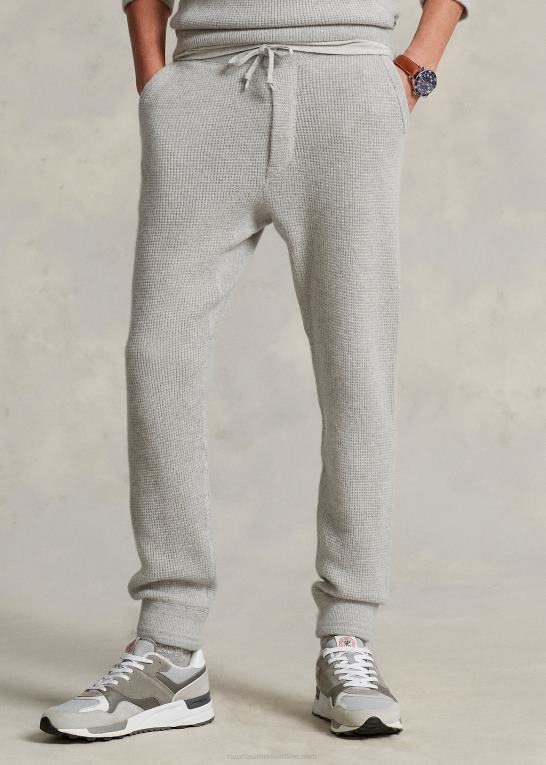 grå lyng Mænd Ralph Lauren vaskbare joggerbukser i kashmir Z426B8511