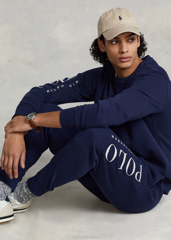 krydstogtflåde Mænd Ralph Lauren logo-broderet fleece joggerbukser Z426B1245