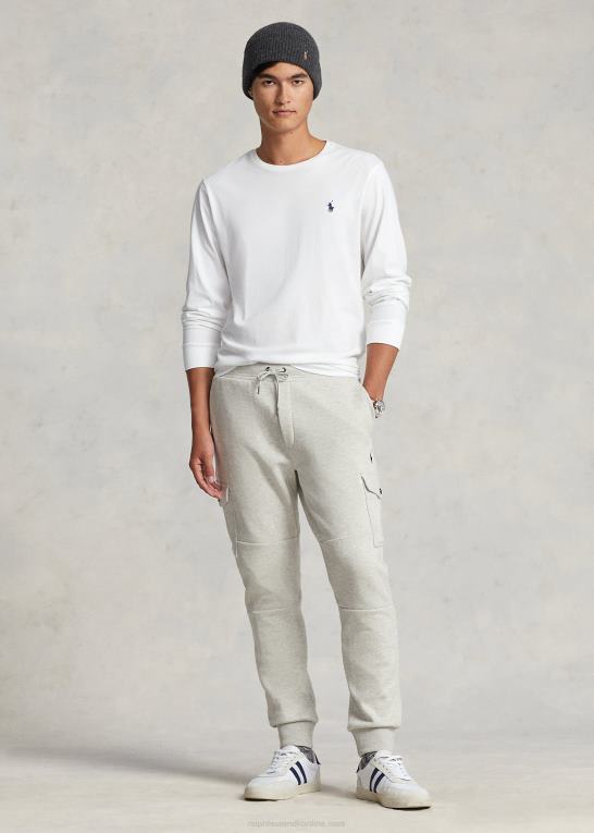 let sportslyng Mænd Ralph Lauren dobbeltstrikkede cargo joggerbukser Z426B478