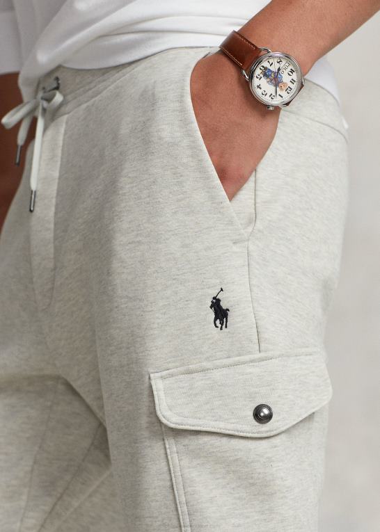 let sportslyng Mænd Ralph Lauren dobbeltstrikkede cargo joggerbukser Z426B478