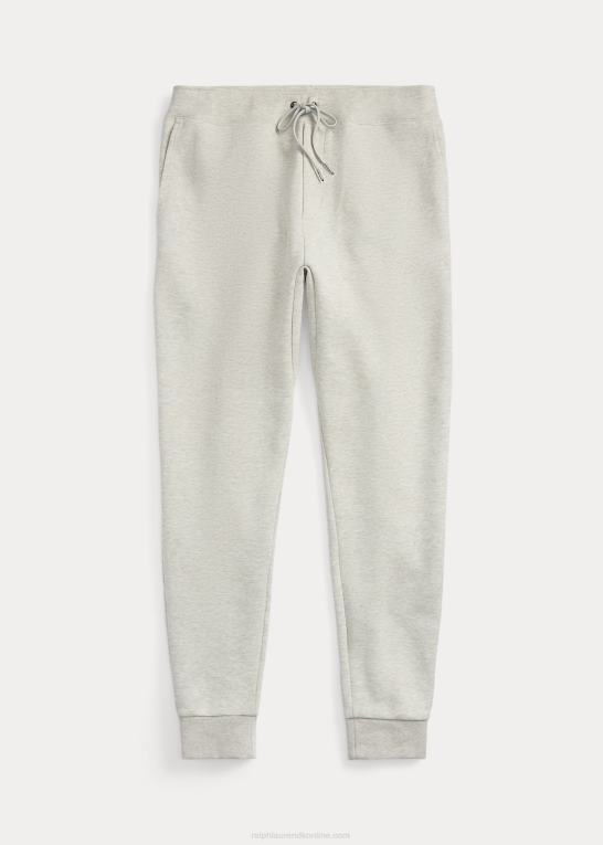 let sportslyng Mænd Ralph Lauren dobbeltstrikkede joggerbukser med logo-præget Z426B1369
