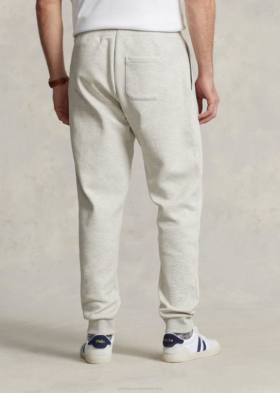 let sportslyng Mænd Ralph Lauren dobbeltstrikkede joggerbukser med logo-præget Z426B1369