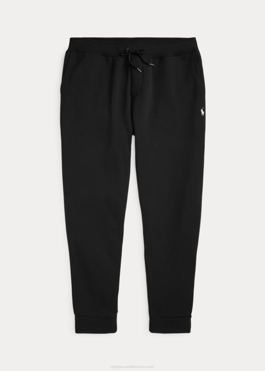 sort Mænd Ralph Lauren dobbeltstrikkede joggerbukser Z426B1529