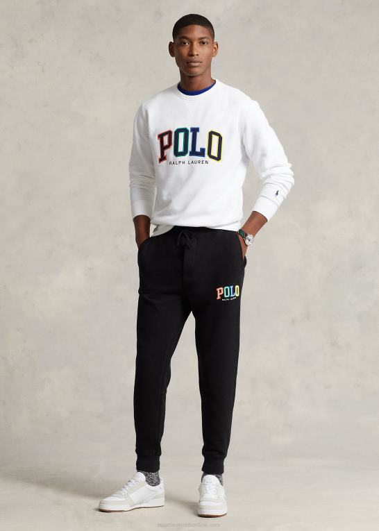 sort Mænd Ralph Lauren joggerbuksen med rl fleece logo Z426B688