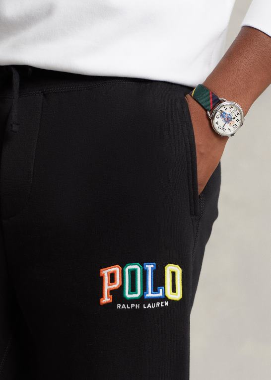 sort Mænd Ralph Lauren joggerbuksen med rl fleece logo Z426B688
