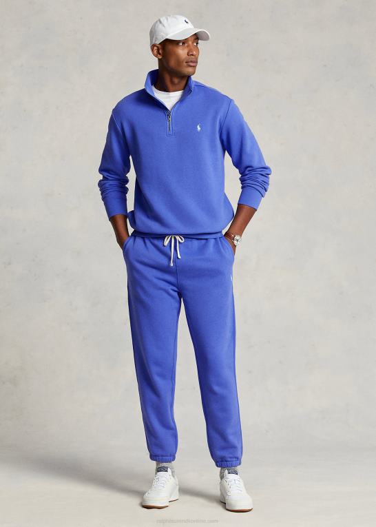 pigesten blå Mænd Ralph Lauren joggingbuksen i rl fleece Z426B433