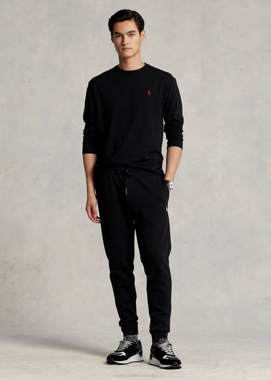 sort Mænd Ralph Lauren jersey langærmet t-shirt - alle passer Z426B183