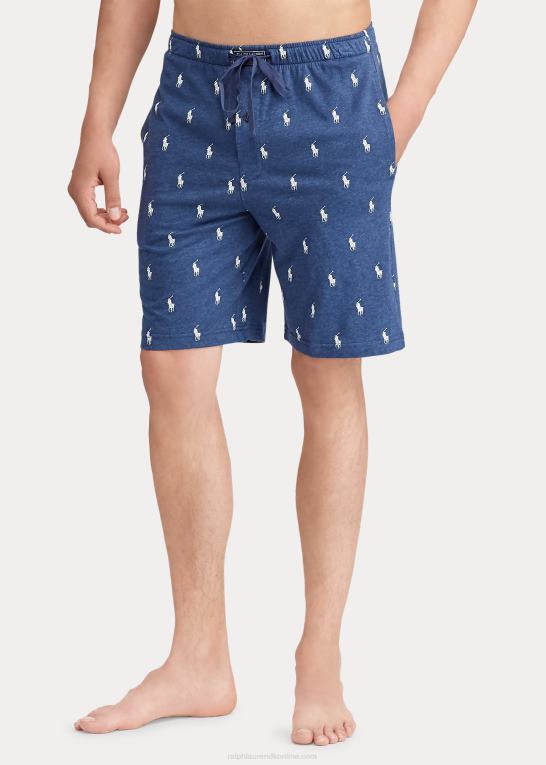 Mænd Ralph Lauren allover pony pyjamas kort Z426B8658