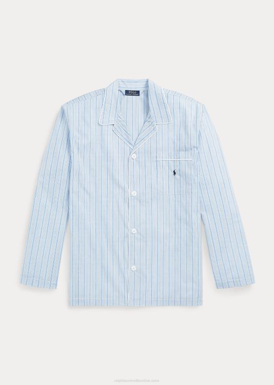 andrew stribe Mænd Ralph Lauren stribet bred pyjamasskjorte Z426B840