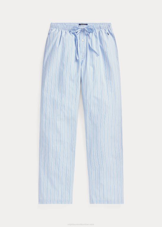 andrew stripe/cruise navy Mænd Ralph Lauren stribet pyjamasbukser i bomuld Z426B1567