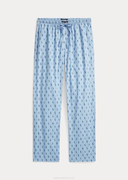blå/canyon blå riviera Mænd Ralph Lauren signatur pony pyjamasbukser Z426B633