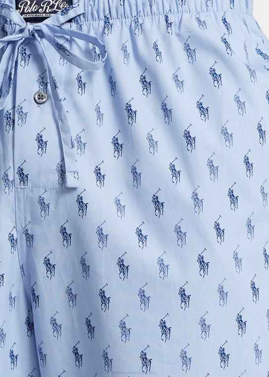 blå/canyon blå riviera Mænd Ralph Lauren signatur pony pyjamasbukser Z426B633