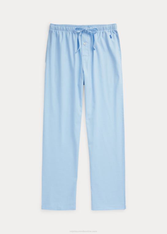 blå oxford/royal navy Mænd Ralph Lauren oxford pyjamasbukser i bomuld Z426B8571