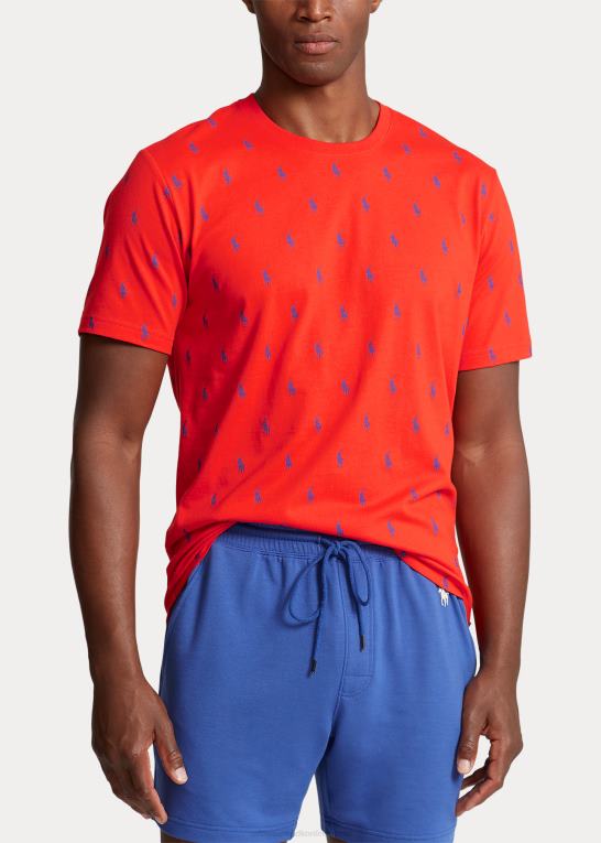 lys valmue/rugby royal Mænd Ralph Lauren signatur pony sove skjorte Z426B534