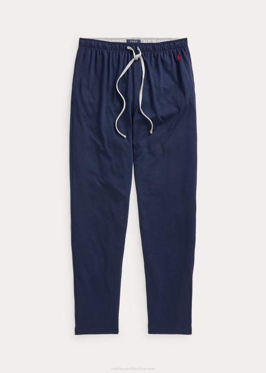 marineblå/andover lyng/rød Mænd Ralph Lauren pyjamasbukser i bomuldsblanding-jersey Z426B230