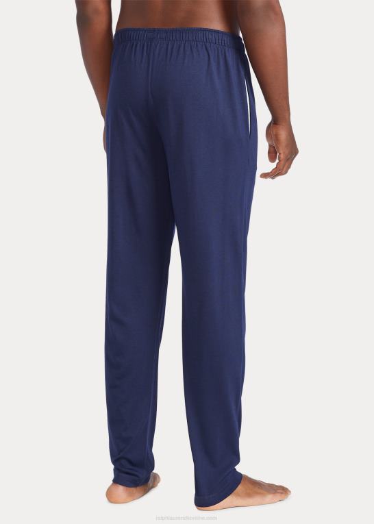 marineblå/andover lyng/rød Mænd Ralph Lauren pyjamasbukser i bomuldsblanding-jersey Z426B230