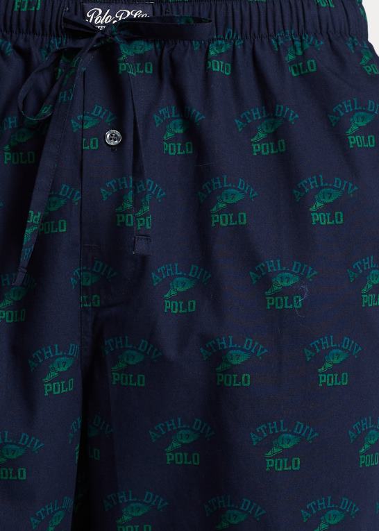 navy print Mænd Ralph Lauren pyjamasbukser med logotryk Z426B1101