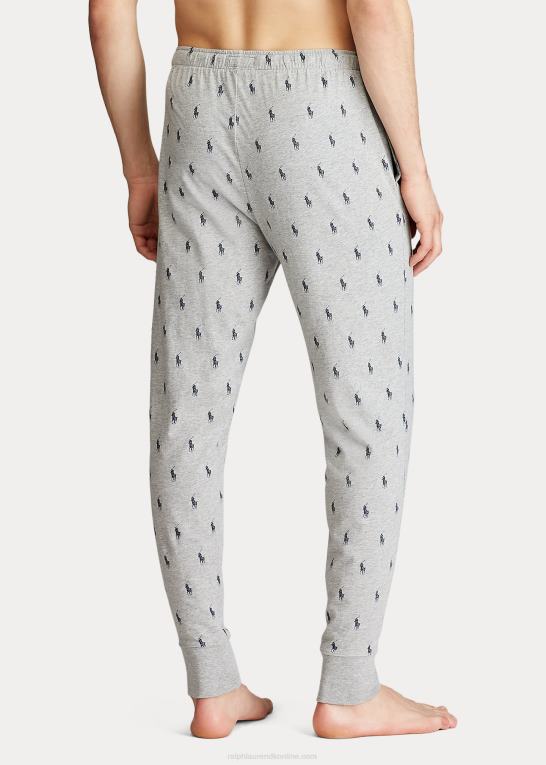 og over lyng/flåde Mænd Ralph Lauren allover sovejogger i bomuld i pony Z426B610