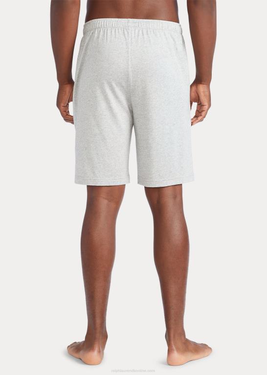 og over lyng/sort/rød Mænd Ralph Lauren pyjamasshorts i bomuldsblanding-jersey Z426B218
